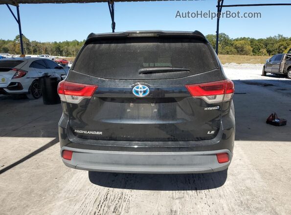 5TDBGRFH2JS039029 2018 TOYOTA HIGHLANDER HYBRID Black Widok z tyłu