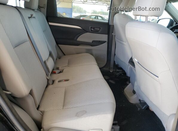 5TDBGRFH2JS039029 2018 TOYOTA HIGHLANDER HYBRID Black Widok tylnych siedzeń