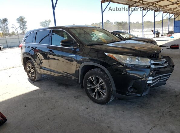 5TDBGRFH2JS039029 2018 TOYOTA HIGHLANDER HYBRID Black Przód prawy