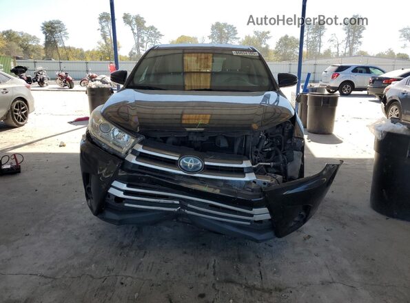 5TDBGRFH2JS039029 2018 TOYOTA HIGHLANDER HYBRID Black Widok z przodu
