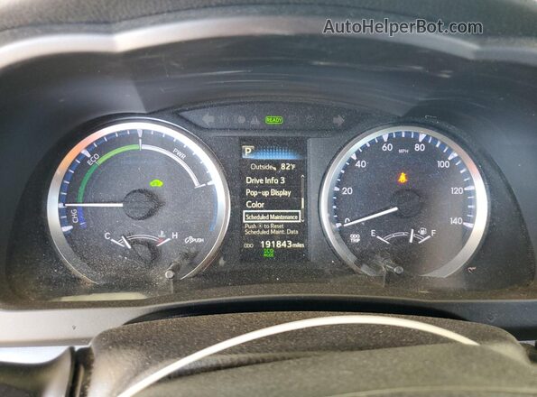 5TDBGRFH2JS039029 2018 TOYOTA HIGHLANDER HYBRID Black Widok zestawu wskaźników