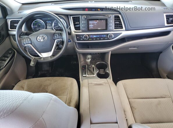 5TDBGRFH2JS039029 2018 TOYOTA HIGHLANDER HYBRID Black Widok deski rozdzielczej