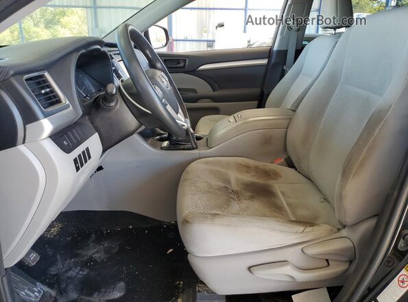 5TDBGRFH2JS039029 2018 TOYOTA HIGHLANDER HYBRID Black Widok wnętrza z przodu