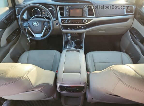 5TDBGRFH2JS041718 2018 TOYOTA HIGHLANDER HYBRID Black წინა პანელის ხედი