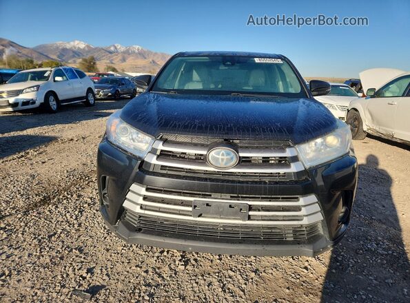 5TDBGRFH2JS041718 2018 TOYOTA HIGHLANDER HYBRID Black წინა ხედი