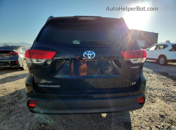 5TDBGRFH2JS041718 2018 TOYOTA HIGHLANDER HYBRID Black უკანა ხედი