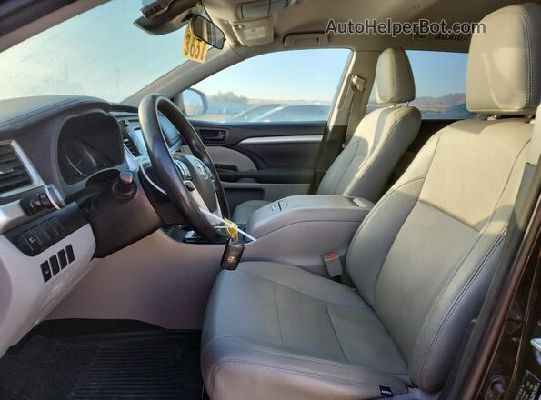 5TDBGRFH2JS041718 2018 TOYOTA HIGHLANDER HYBRID Black წინა სალონის ხედი