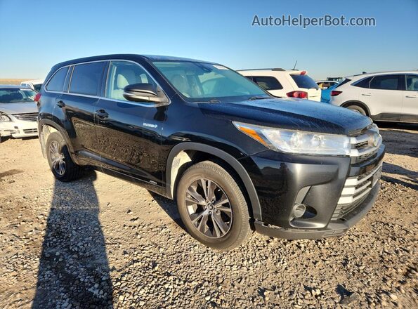 5TDBGRFH2JS041718 2018 TOYOTA HIGHLANDER HYBRID Black წინა მარჯვენა