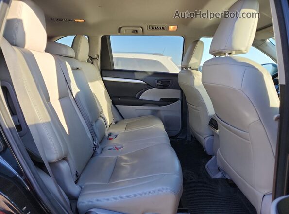 5TDBGRFH2JS041718 2018 TOYOTA HIGHLANDER HYBRID Black უკანა სალონის ხედი