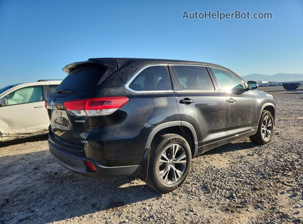 5TDBGRFH2JS041718 2018 TOYOTA HIGHLANDER HYBRID Black უკანა მარჯვენა