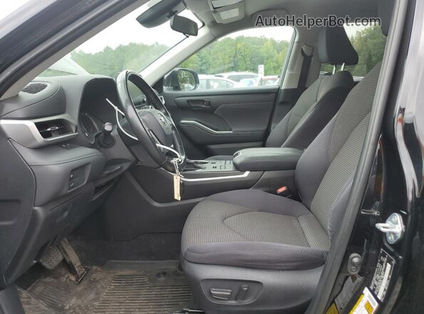5TDBZRBH4LS515154 2020 TOYOTA HIGHLANDER Black Front interior view