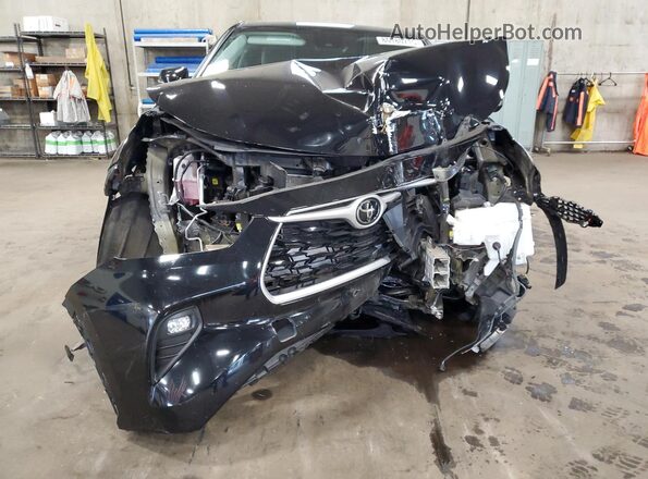 5TDBZRBH8MS143576 2021 TOYOTA HIGHLANDER Black Widok z przodu