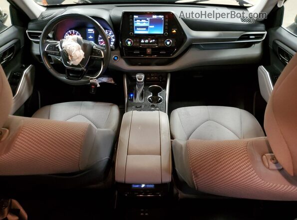 5TDBZRBH8MS143576 2021 TOYOTA HIGHLANDER Black Widok deski rozdzielczej