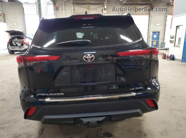 5TDBZRBH8MS143576 2021 TOYOTA HIGHLANDER Black Widok z tyłu