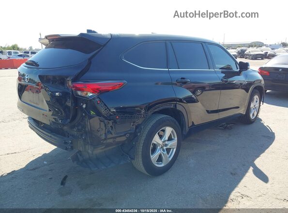 5TDCZRAH0MS072735 2021 TOYOTA HIGHLANDER Black უკანა მარჯვენა