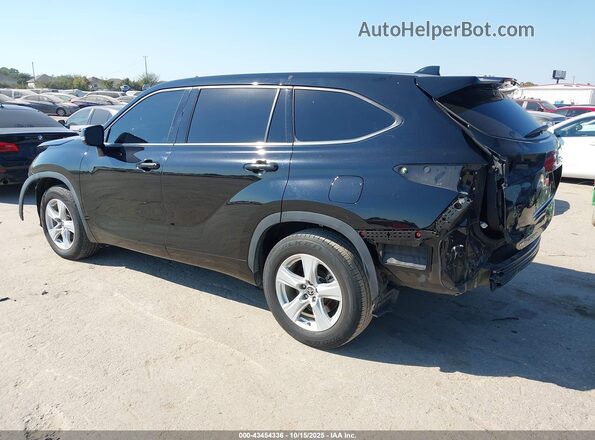 5TDCZRAH0MS072735 2021 TOYOTA HIGHLANDER Black უკანა მარცხენა
