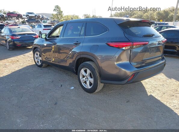 5TDCZRAHXLS026991 2020 TOYOTA HIGHLANDER Gray უკანა მარცხენა