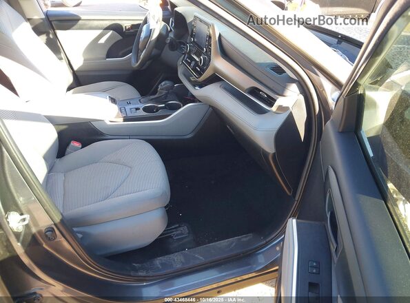 5TDCZRAHXLS026991 2020 TOYOTA HIGHLANDER Gray წინა სალონის ხედი