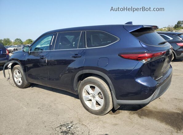 5TDCZRBH5MS532163 2021 TOYOTA HIGHLANDER Blue Задня ліва чверть