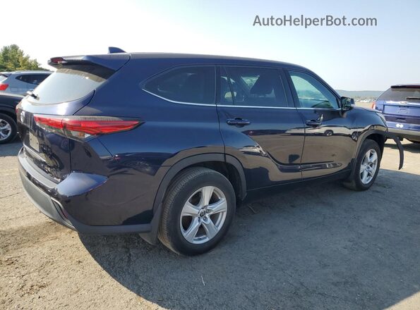 5TDCZRBH5MS532163 2021 TOYOTA HIGHLANDER Blue Задня права чверть