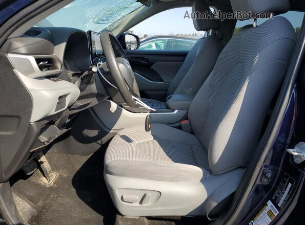 5TDCZRBH5MS532163 2021 TOYOTA HIGHLANDER Blue Вид салону спереду