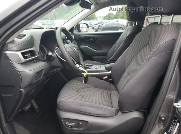 5TDCZRBH6LS516892 2020 TOYOTA HIGHLANDER Gray წინა სალონის ხედი