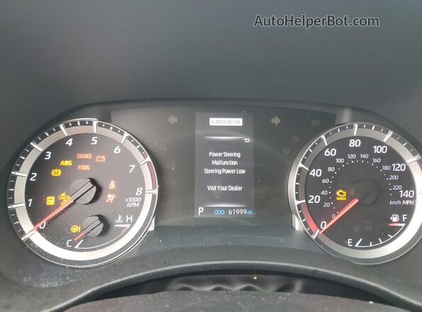5TDCZRBH6LS516892 2020 TOYOTA HIGHLANDER Gray ხელსაწყოთა პანელის ხედი