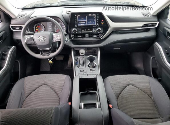 5TDCZRBH6LS516892 2020 TOYOTA HIGHLANDER Gray წინა პანელის ხედი