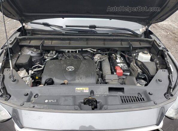 5TDCZRBH6LS516892 2020 TOYOTA HIGHLANDER Gray ძრავის განყოფილების ხედი