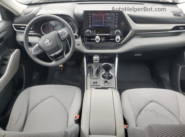5TDCZRBH6MS135089 2021 TOYOTA HIGHLANDER Black Widok deski rozdzielczej