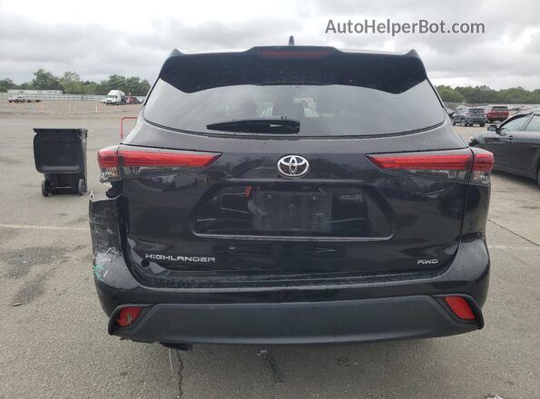 5TDCZRBH6MS135089 2021 TOYOTA HIGHLANDER Black Widok z tyłu