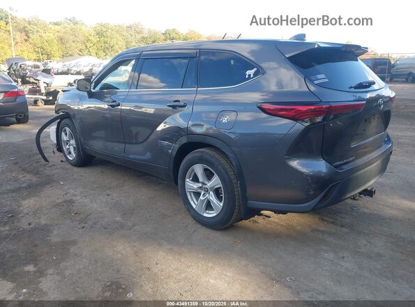 5TDCZRBH8MS090916 2021 TOYOTA HIGHLANDER Gray Задня ліва чверть