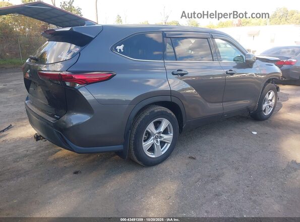 5TDCZRBH8MS090916 2021 TOYOTA HIGHLANDER Gray Задня права чверть