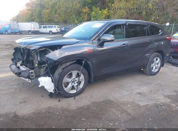 5TDCZRBH8MS090916 2021 TOYOTA HIGHLANDER Gray Передня ліва чверть