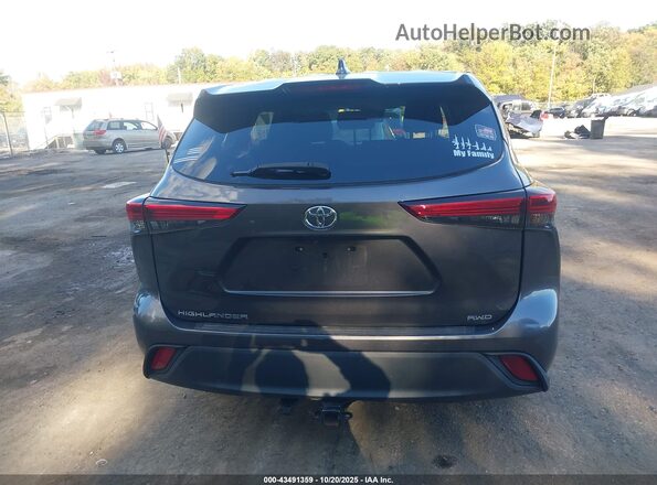 5TDCZRBH8MS090916 2021 TOYOTA HIGHLANDER Gray 