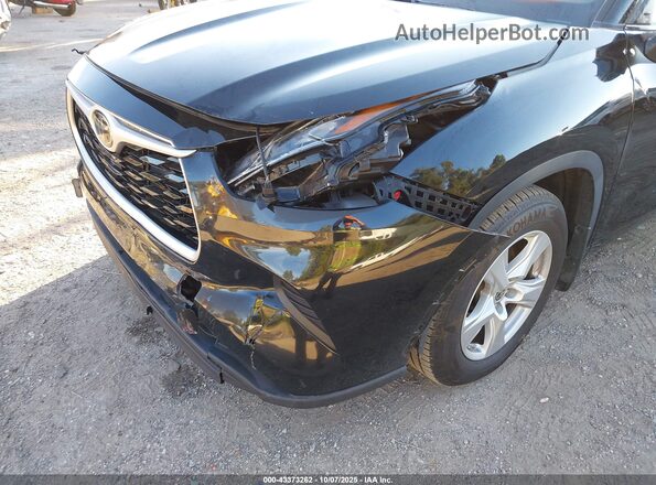 5TDCZRBH9LS044607 2020 TOYOTA HIGHLANDER Black Front view