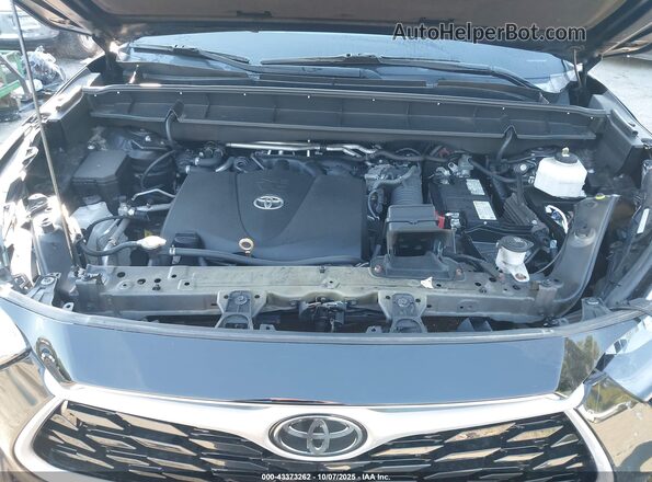 5TDCZRBH9LS044607 2020 TOYOTA HIGHLANDER Black Rear view