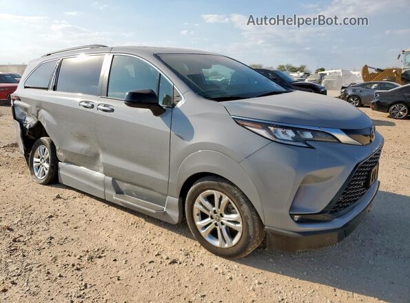 5TDDSKFC5PS074014 2023 TOYOTA SIENNA Gray Передня права чверть