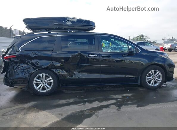 5TDDSKFC6MS019311 2021 TOYOTA SIENNA Black Widok wnętrza z tyłu