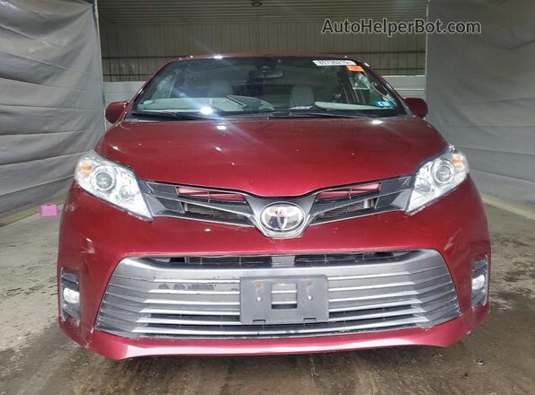 5TDDZ3DCXLS241658 2020 TOYOTA LE Темно-бордовый Вид спереди