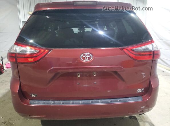 5TDDZ3DCXLS241658 2020 TOYOTA LE Темно-бордовый Вид сзади
