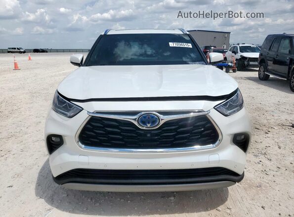 5TDEBRCH9MS021065 2021 TOYOTA HIGHLANDER HYBRID White 