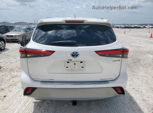 5TDEBRCH9MS021065 2021 TOYOTA HIGHLANDER HYBRID White 