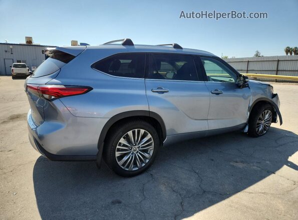 5TDFZRAHXMS073470 2021 TOYOTA HIGHLANDER Blue Հետևի աջ