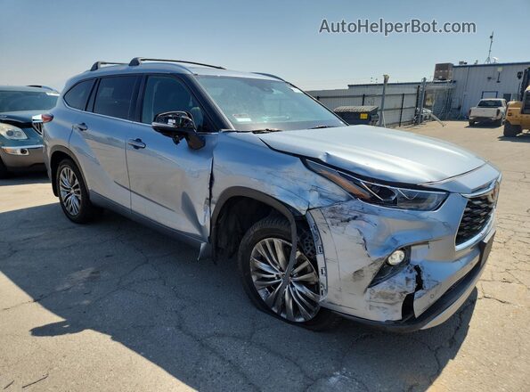 5TDFZRAHXMS073470 2021 TOYOTA HIGHLANDER Blue Առջևի աջ