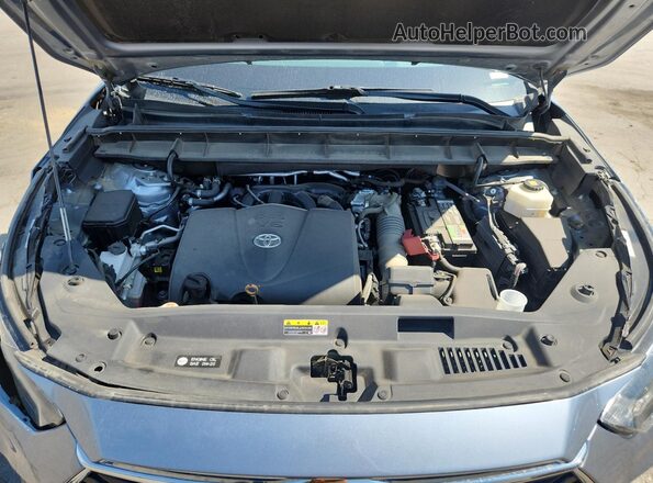 5TDFZRAHXMS073470 2021 TOYOTA HIGHLANDER Blue Շարժիչի բաժամունքի տեսք