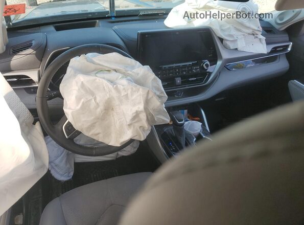 5TDFZRBH1MS103695 2021 TOYOTA HIGHLANDER Blue Առջևի վահանակի տեսք
