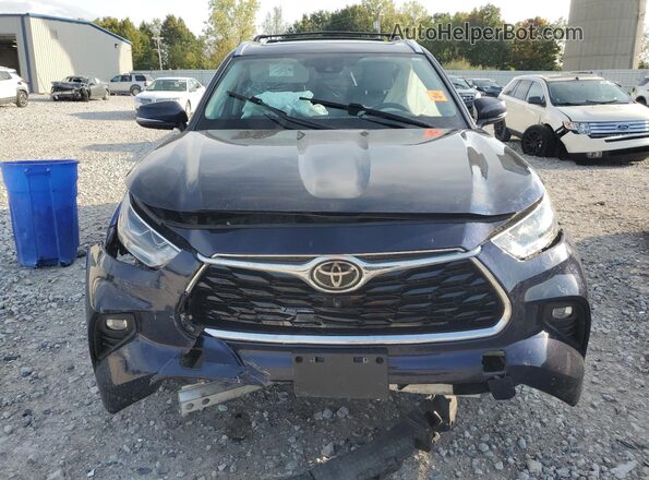 5TDFZRBH1MS103695 2021 TOYOTA HIGHLANDER Blue Դիմացի տեսք