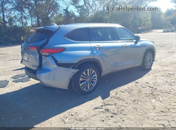 5TDFZRBH2LS036099 2020 TOYOTA HIGHLANDER Gray Trasero derecho