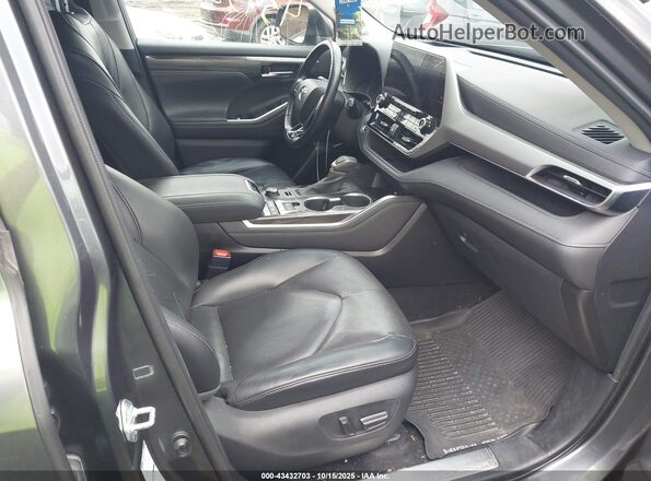 5TDFZRBH6LS025137 2020 TOYOTA HIGHLANDER Gray წინა სალონის ხედი